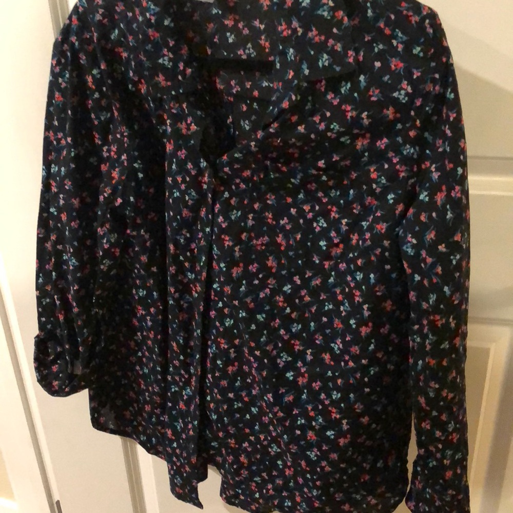 Button down flower shirt